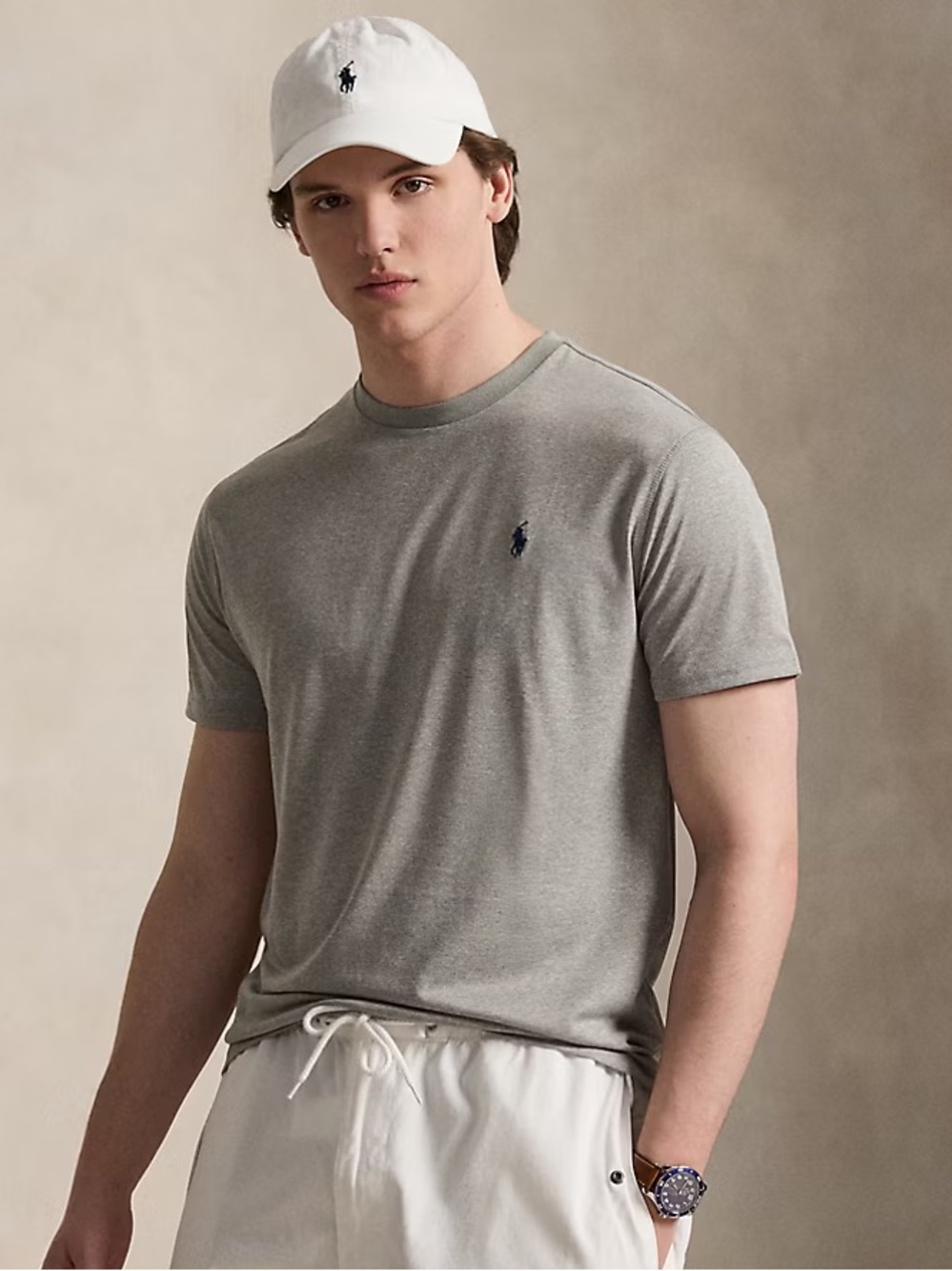 Ralph Lauren Classic Crew Neck T-Shirt - Gray